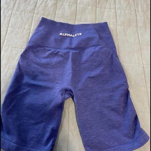 Alphalete Purple Biker Shorts